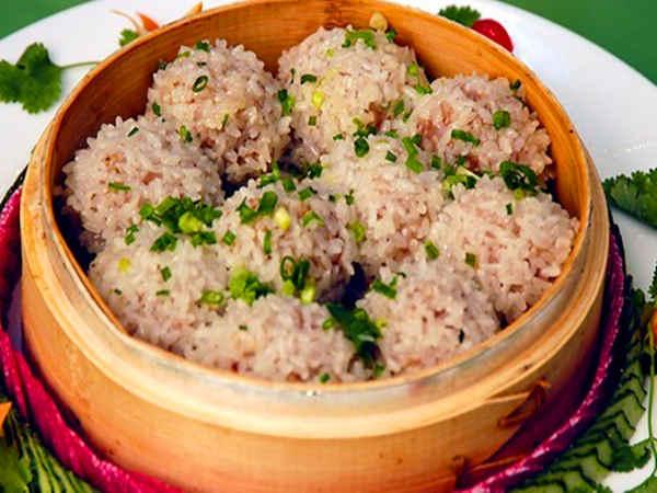 塘栖古镇美食粢毛肉圆